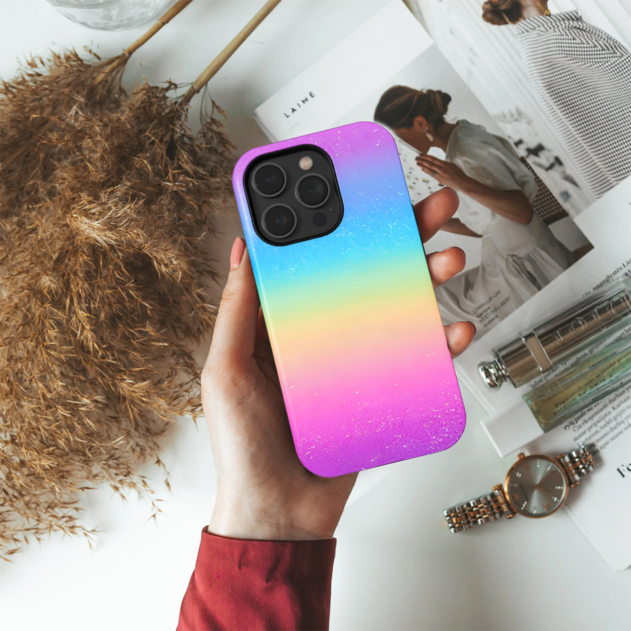 Rainbow Phone Case iPhone Samsung Cover Pixel 3861