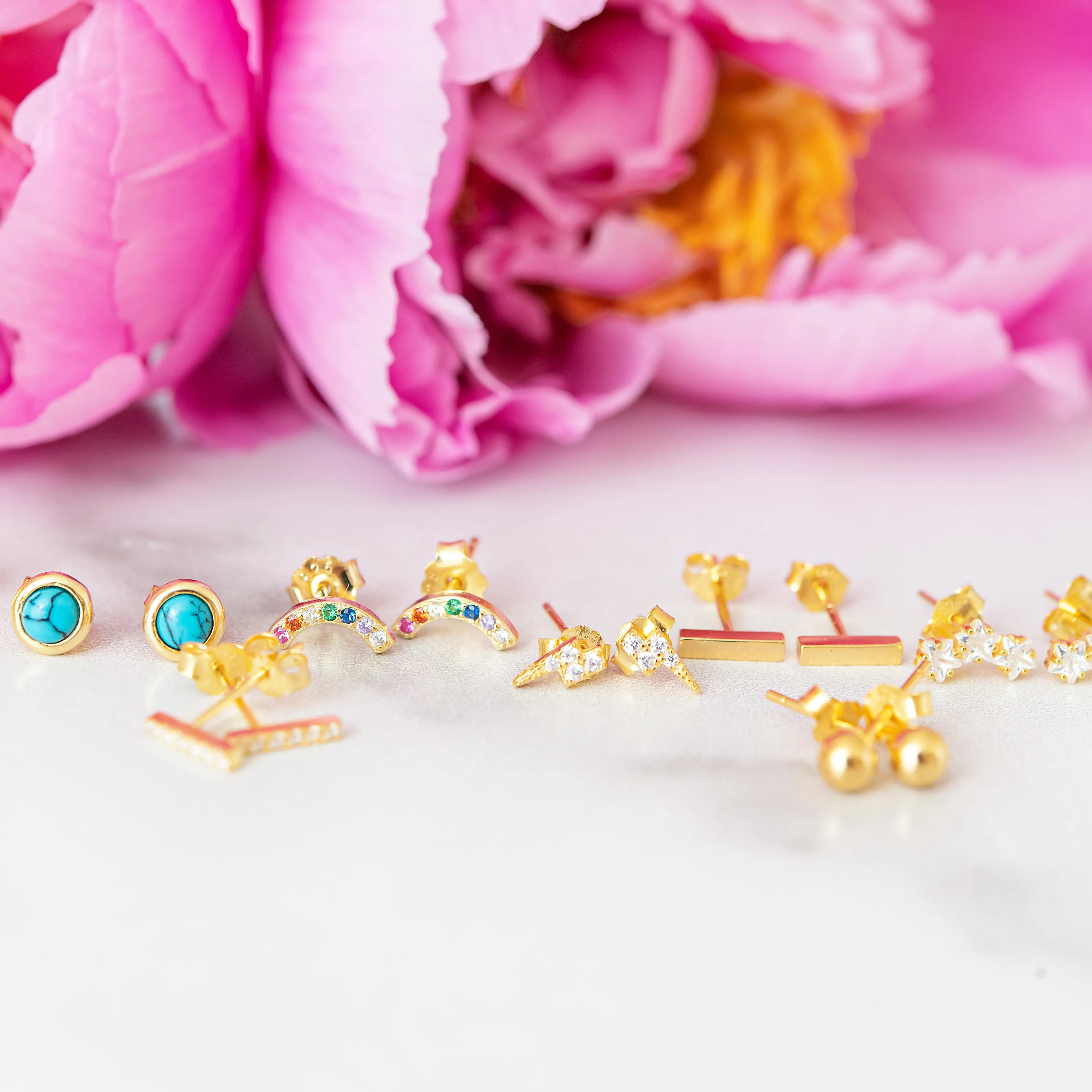 Rainbow Studs