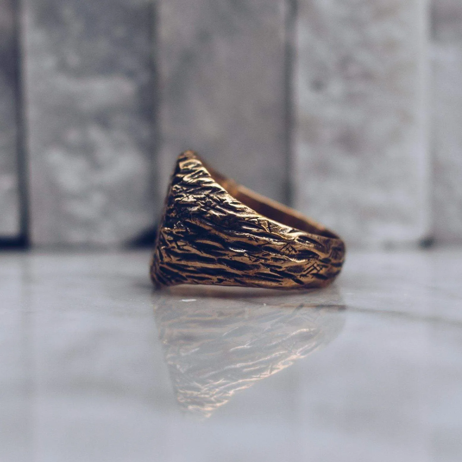 RAW ROSE RING | BRASS