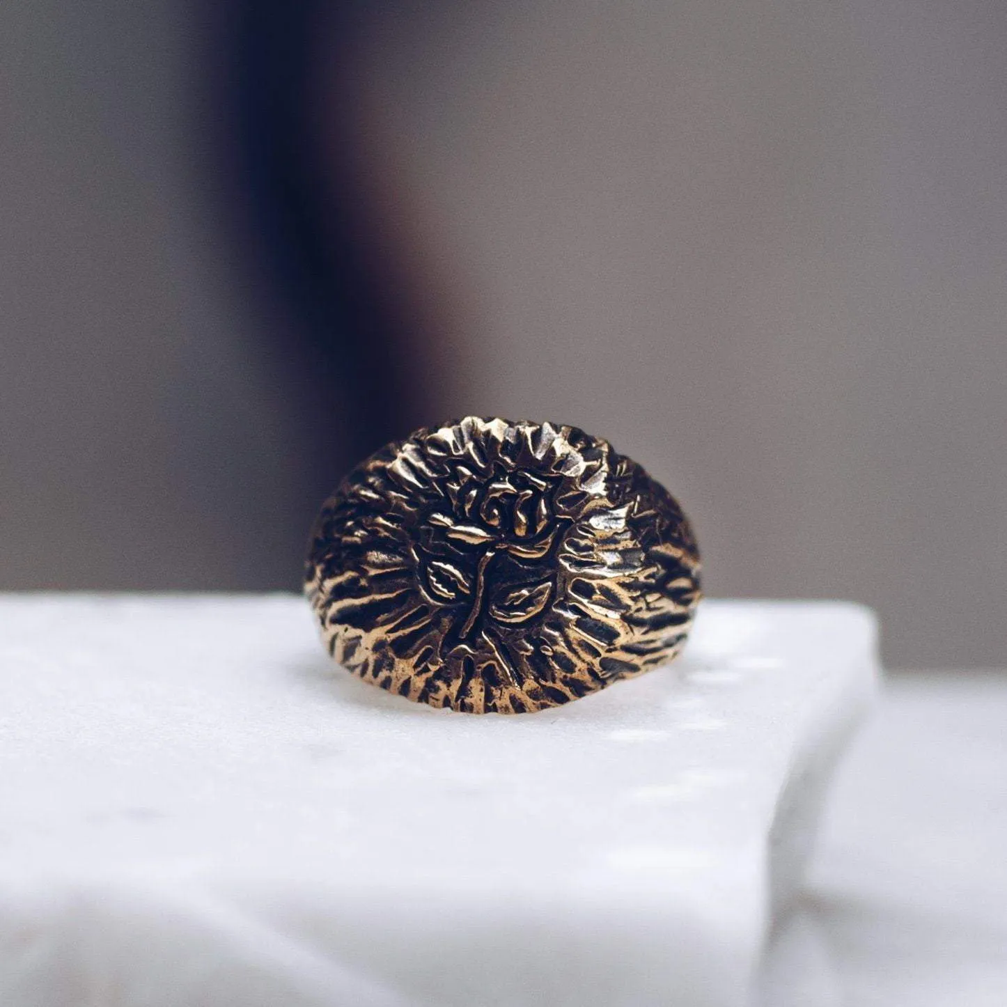 RAW ROSE RING | BRASS