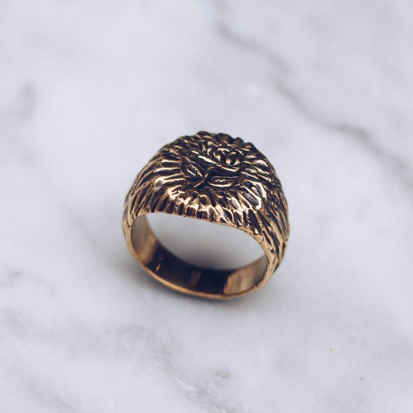 RAW ROSE RING | BRASS