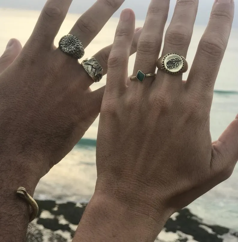 RAW ROSE RING | BRASS