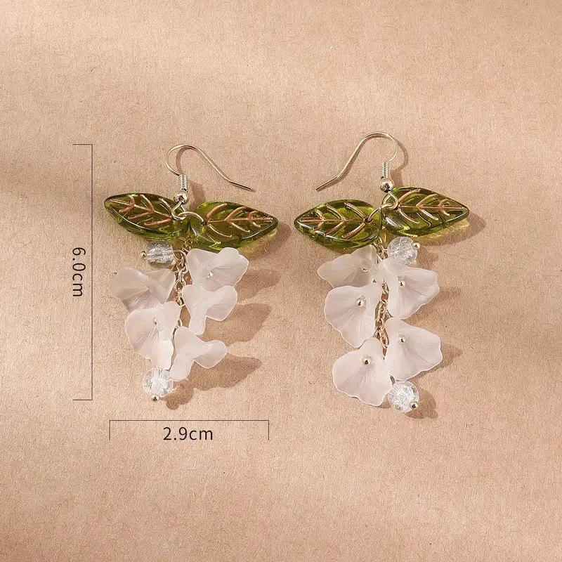 Resin Flower Earrings