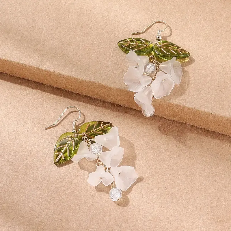 Resin Flower Earrings