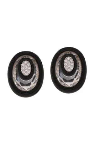 Rock Crystal Searchlight Earrings