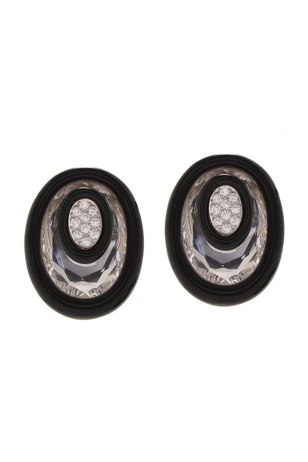 Rock Crystal Searchlight Earrings