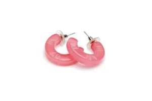 Rose Fakelite Hoop Earrings