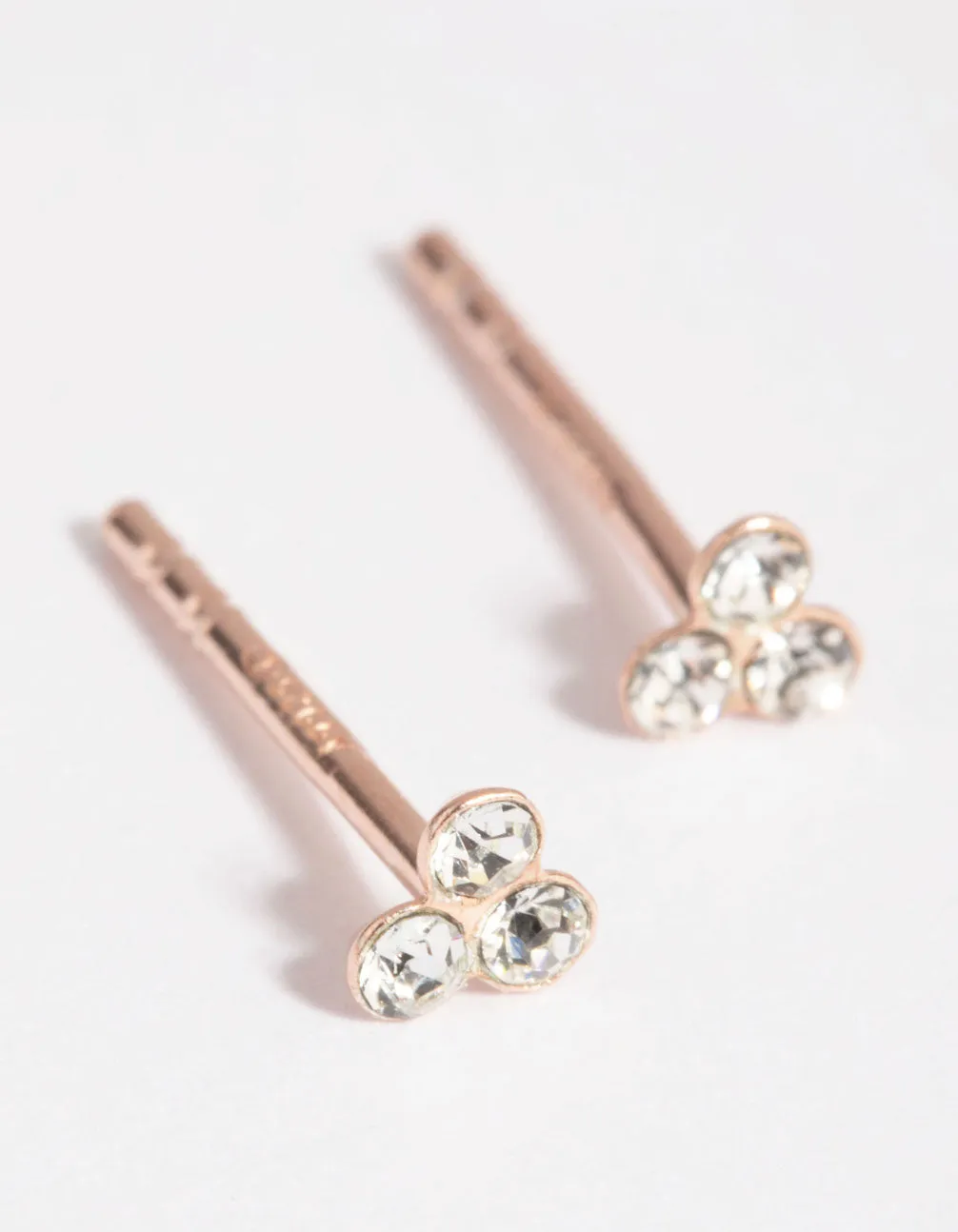 Rose Gold Plated Sterling Silver Stud & Huggie Earring Pack