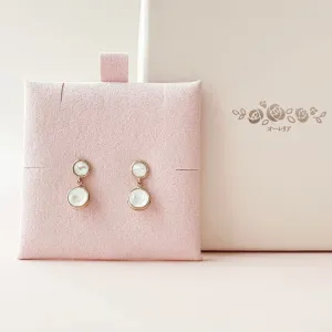 Rose Gold White Unconditional Love Earrings