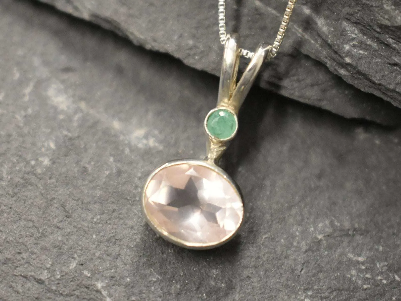 Rose Quartz Pendant - GENUINE Rose Quartz - Pink Pendant