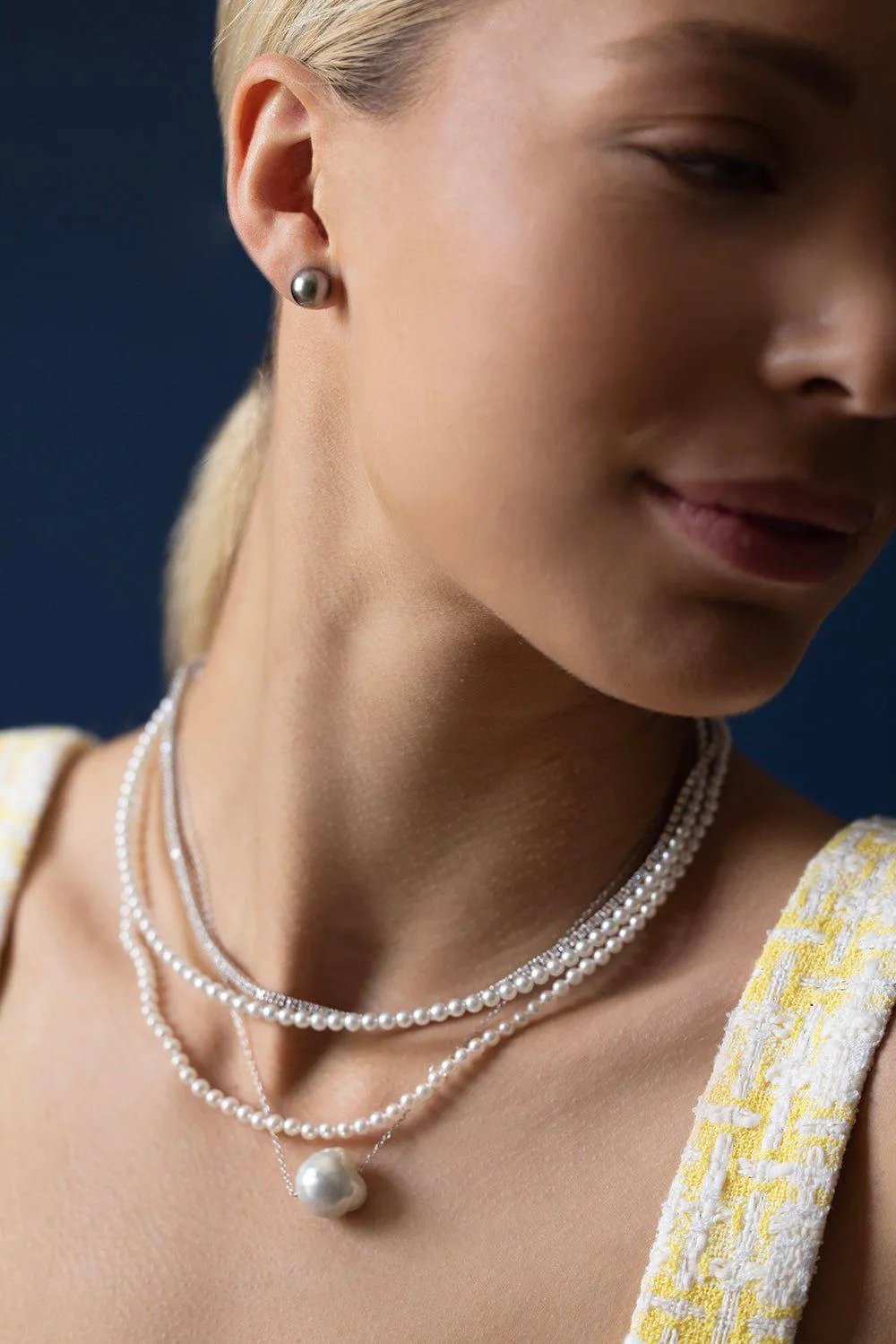 Round Akoya Pearl Studs - 8mm