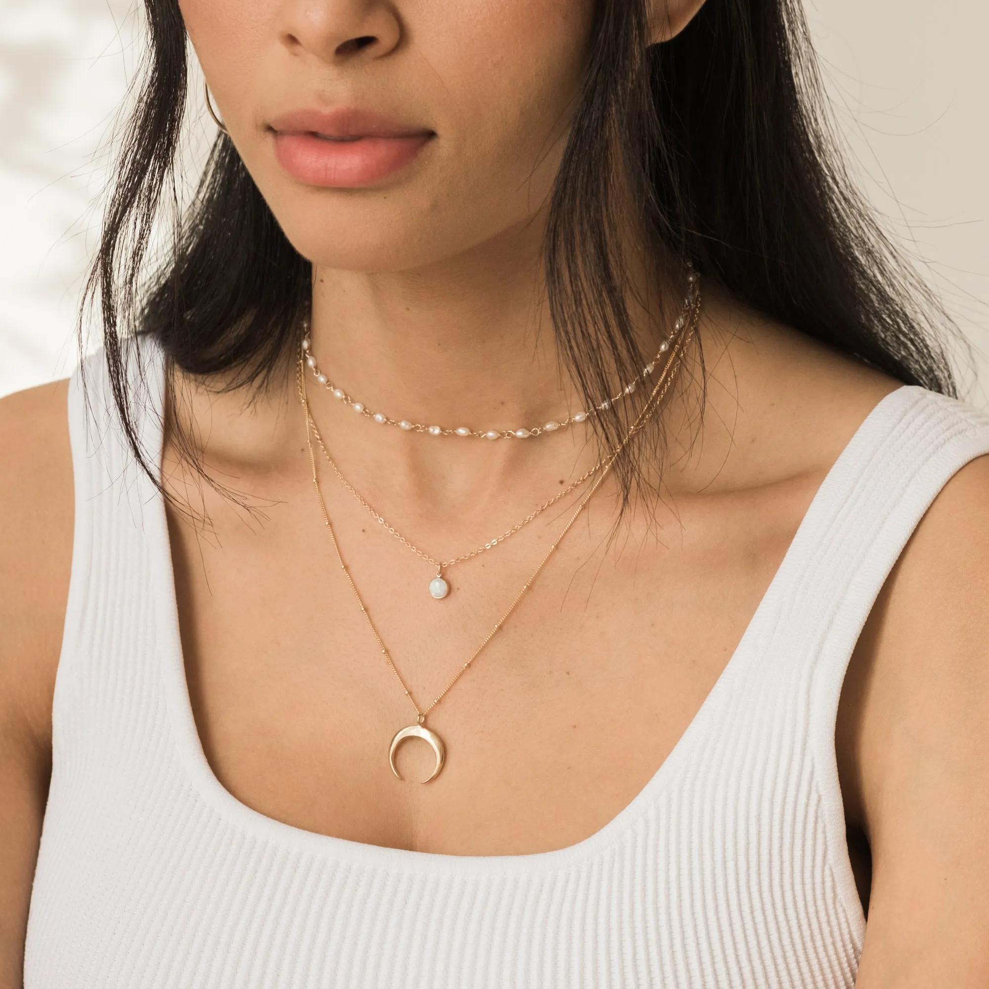 Round Opal Necklace