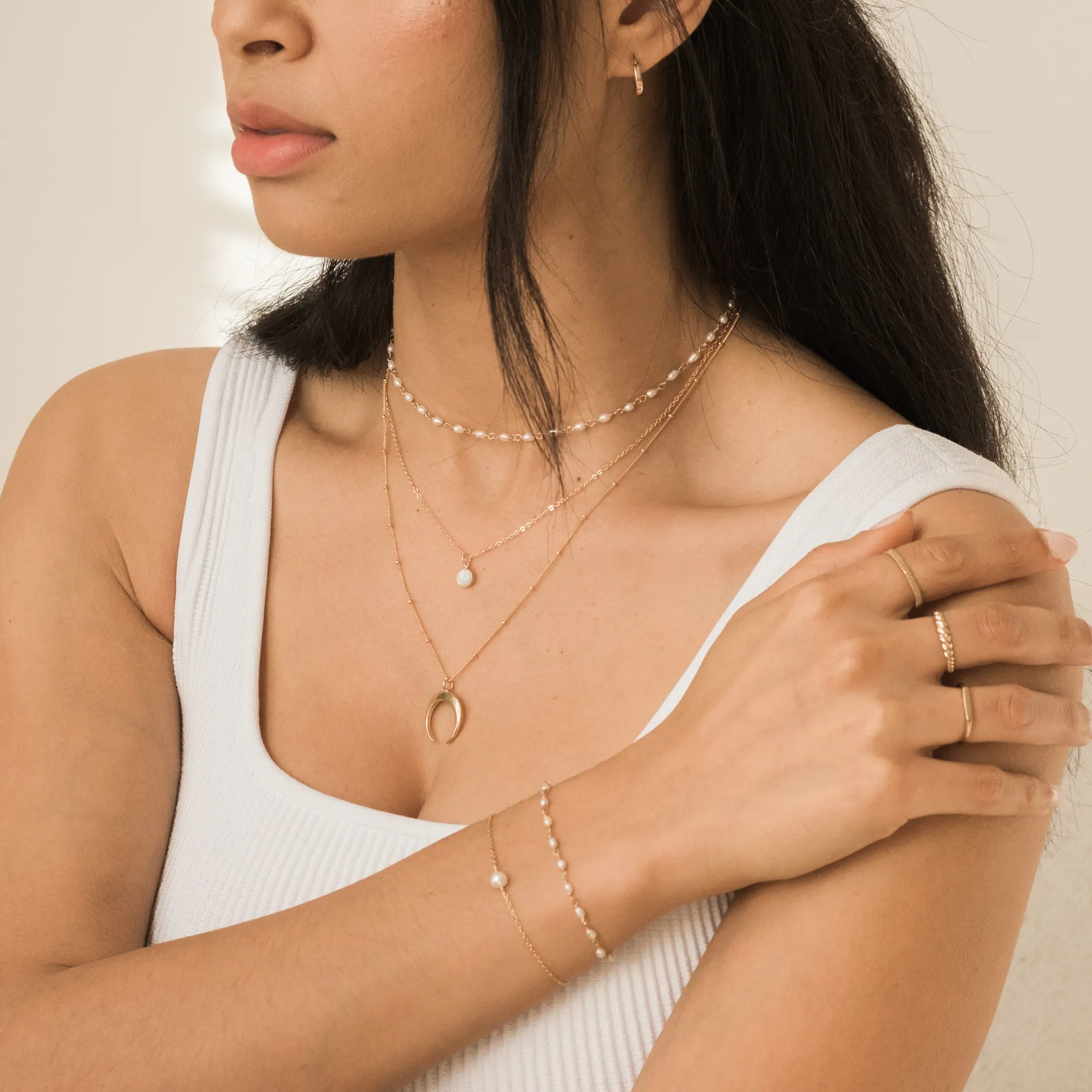 Round Opal Necklace