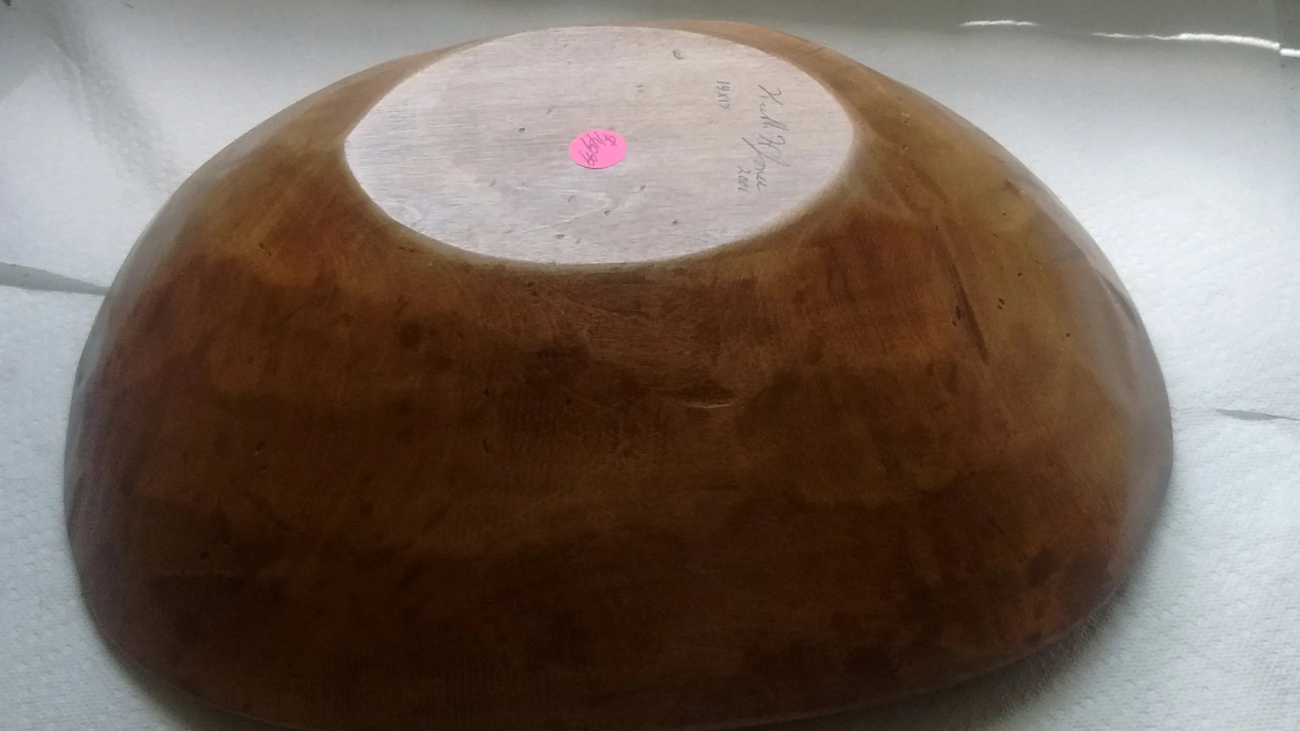 Rustic Primitive Hand Made Signed Wooden Bowls in Round Style Rectangular Style