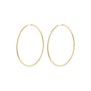 SANNE Large Hoop Earrings Gold Plated