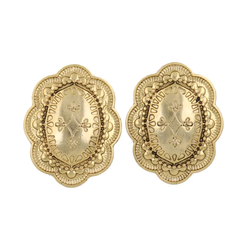 Scallop Concho Earrings