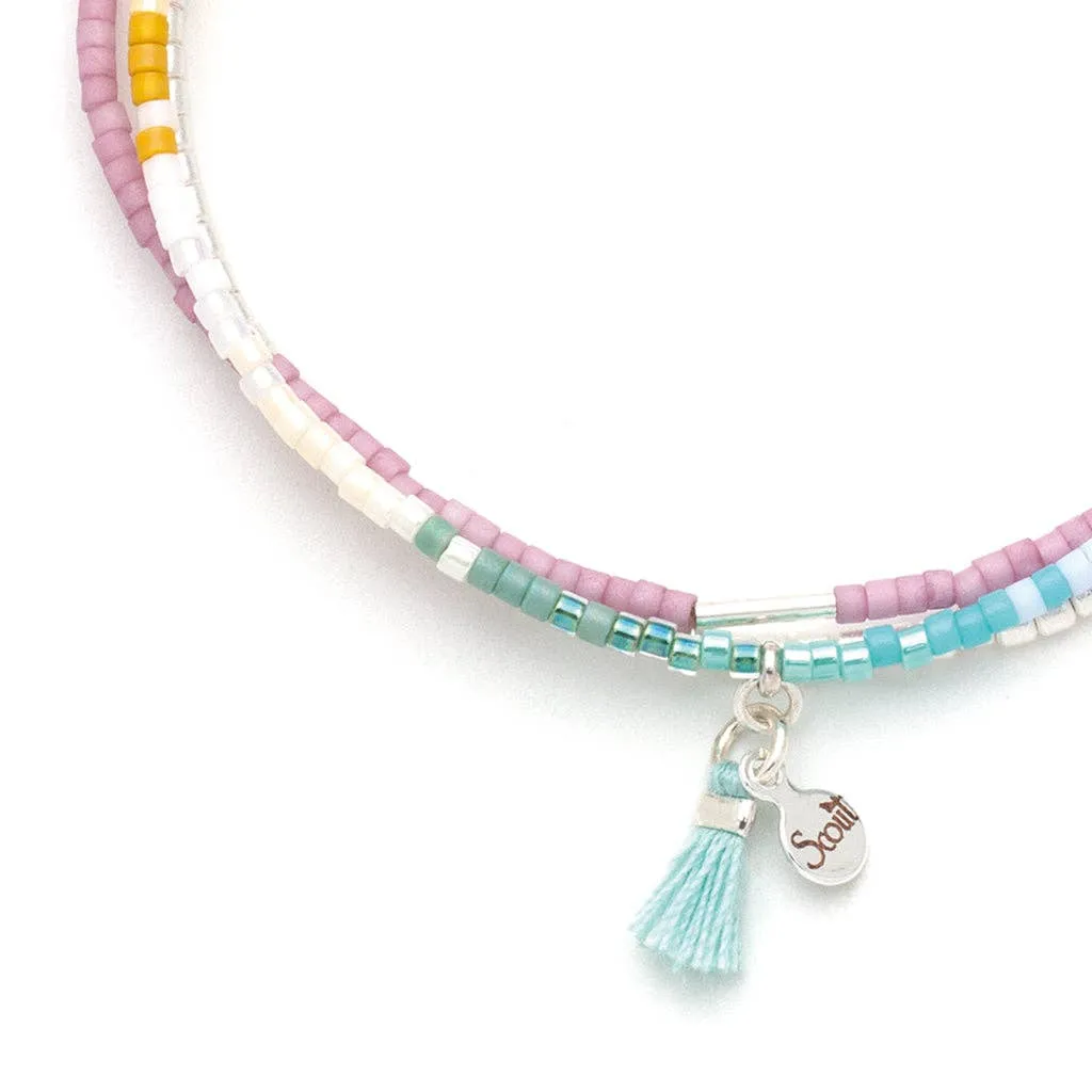 SCO Chromacolor Miyuki Bracelet Trio - Bright Multi/Silver