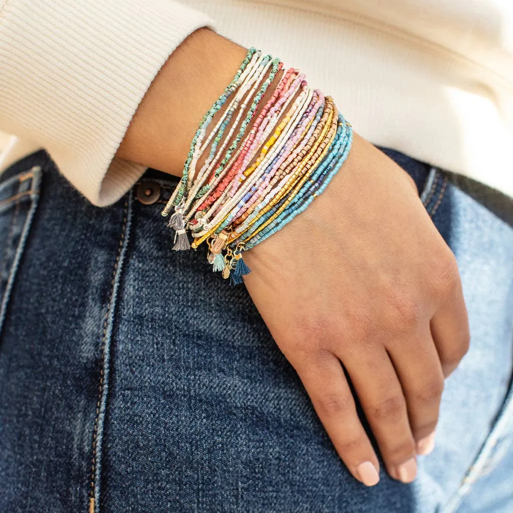 SCO Chromacolor Miyuki Bracelet Trio - Bright Multi/Silver