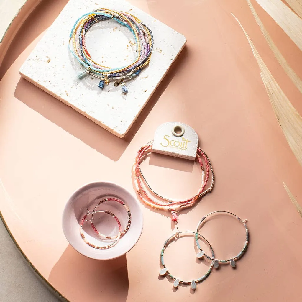 SCO Chromacolor Miyuki Bracelet Trio - Bright Multi/Silver