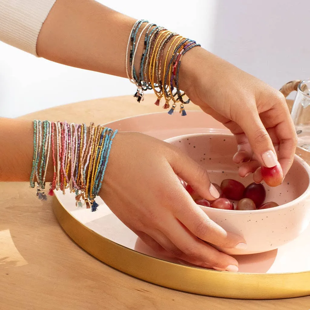 SCO Chromacolor Miyuki Bracelet Trio - Bright Multi/Silver