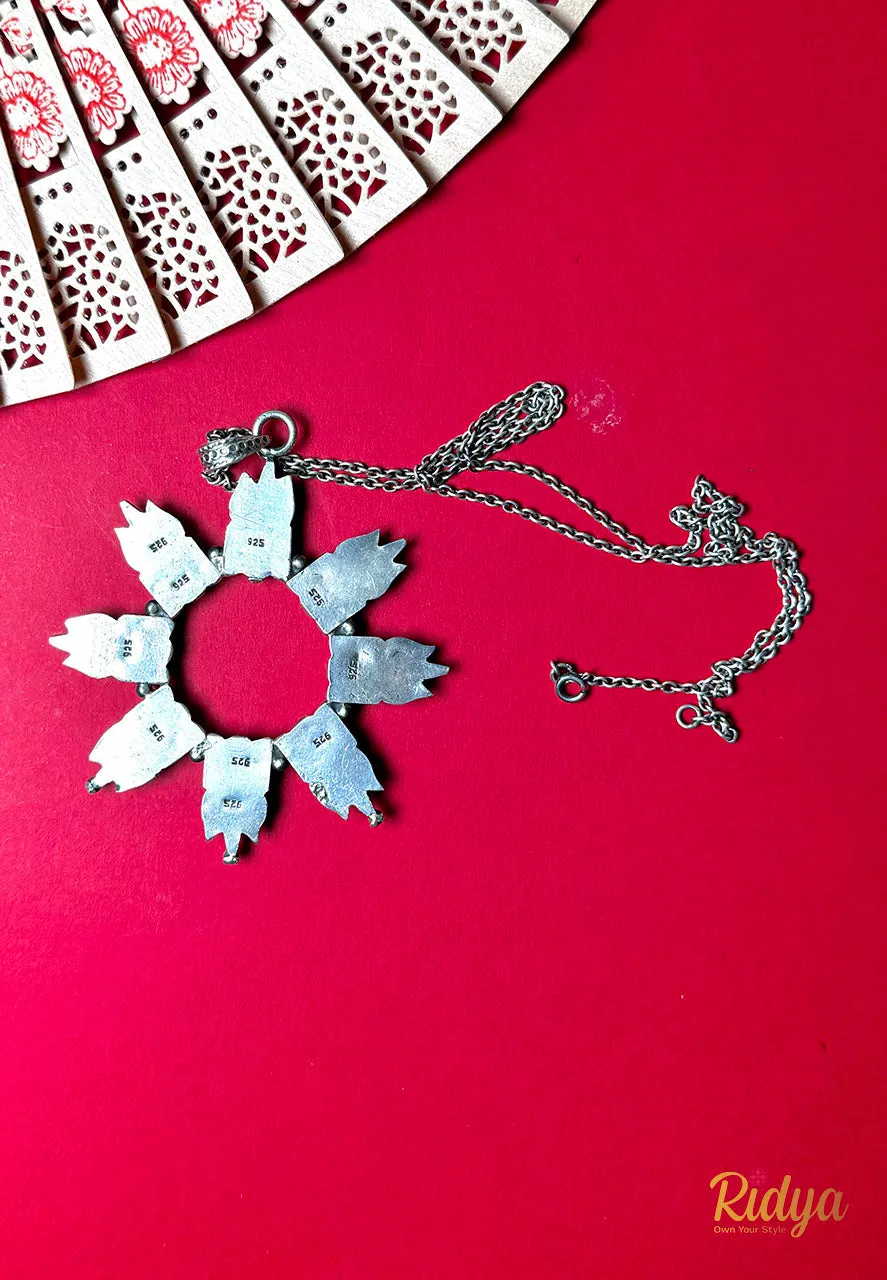 Shiva Damru Trishul Necklace
