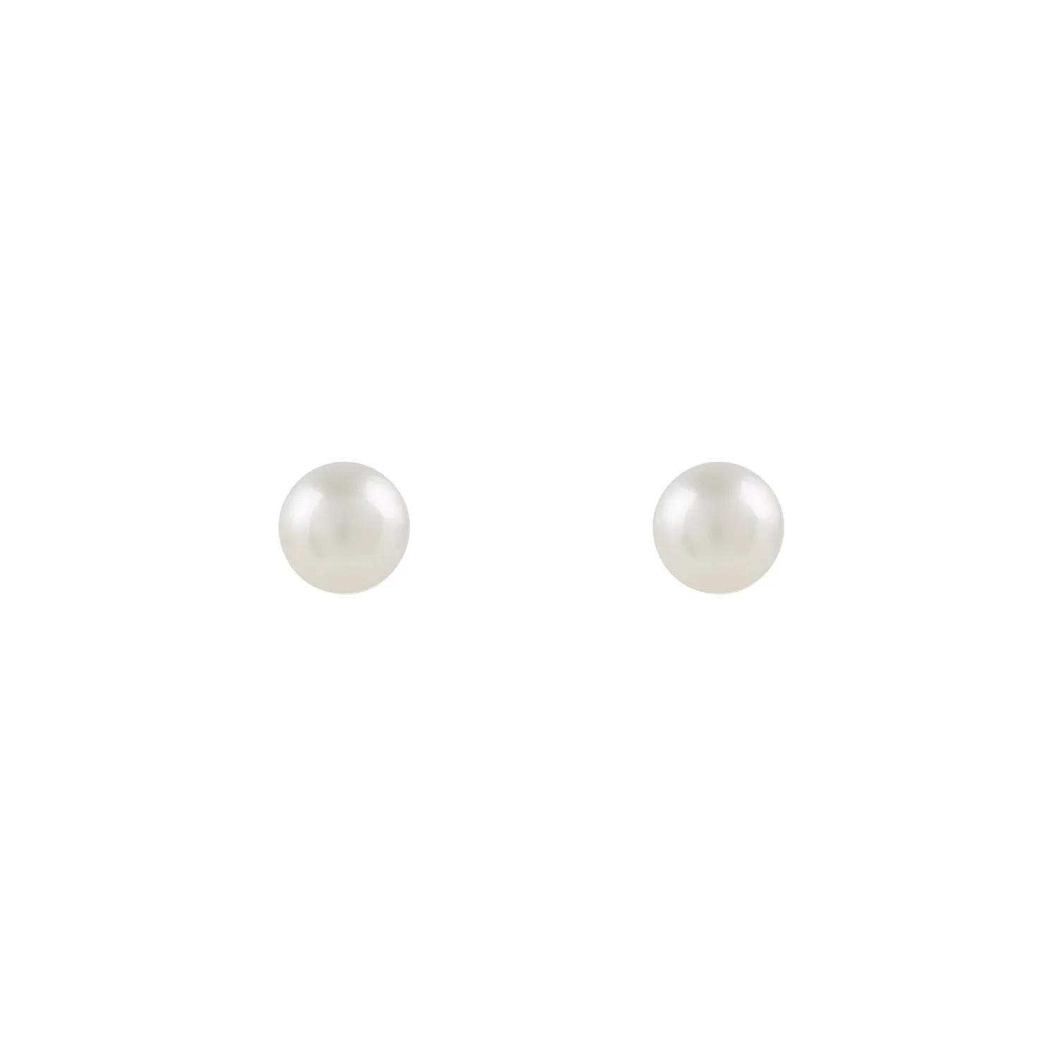 Silver Basic Pearl Studs