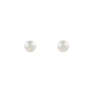 Silver Basic Pearl Studs