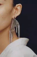 Silver Dreamy Tassel Earrings