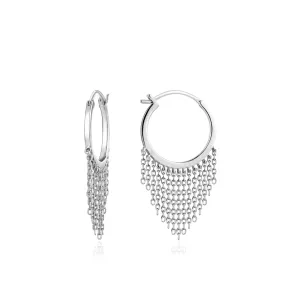 Silver Fringe Fall Earrings