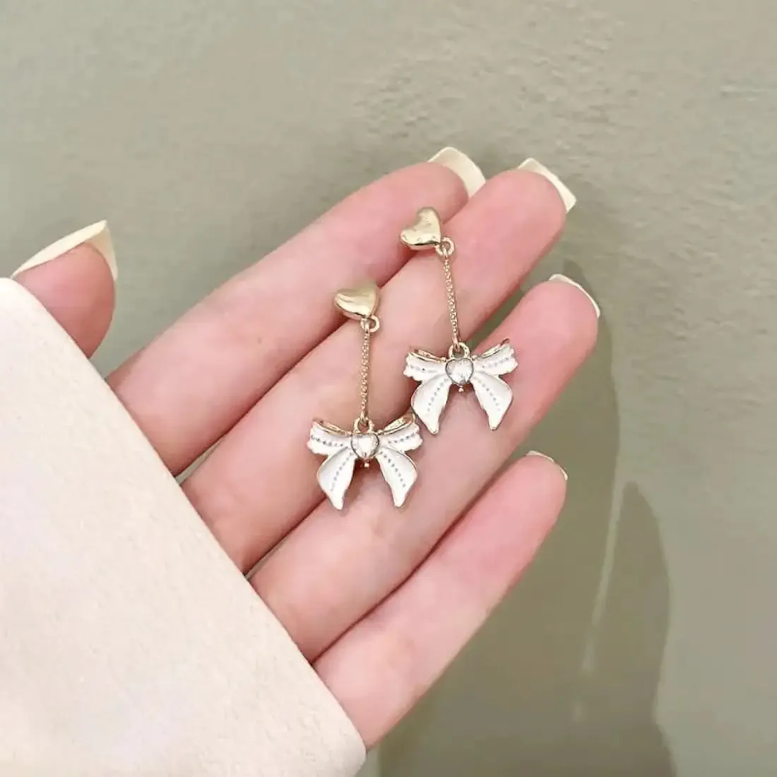Silver Needle Tassel Earring