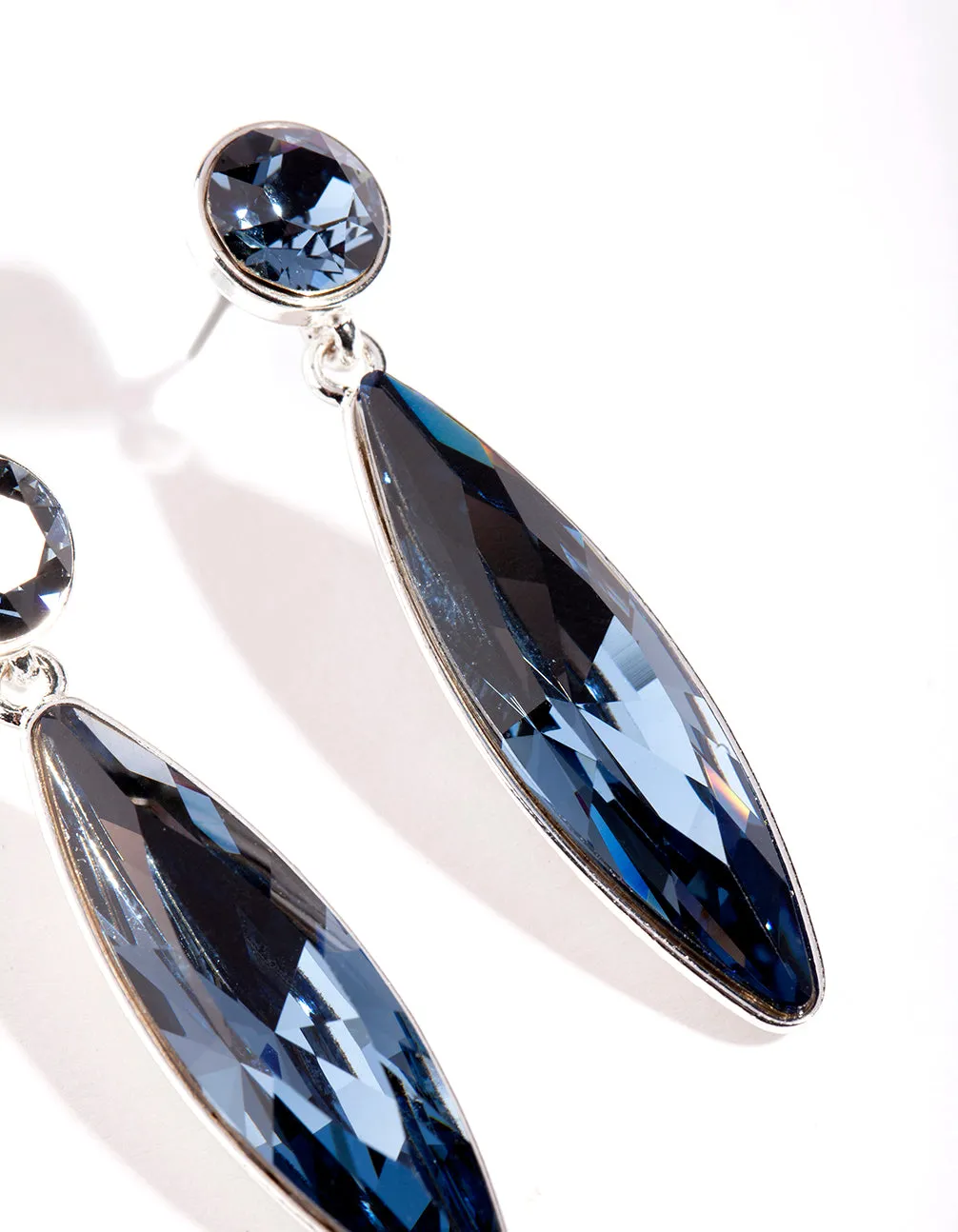 Silver Swarovski Engagement Drop Earring