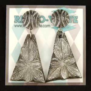 Silver Wild Flower Earrings