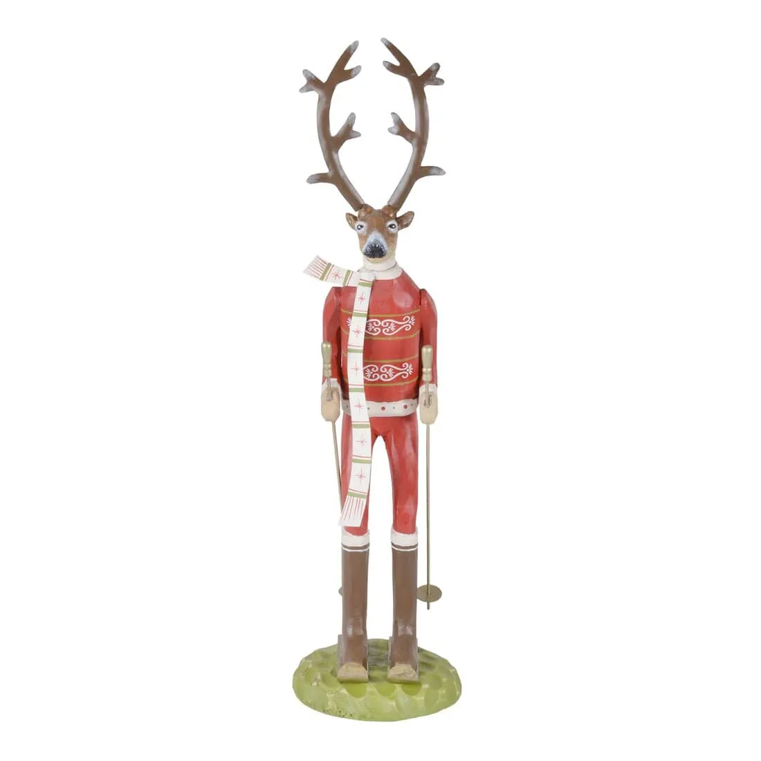 Skiing Reindeer Christmas Decoration Figure Ornament Festive
