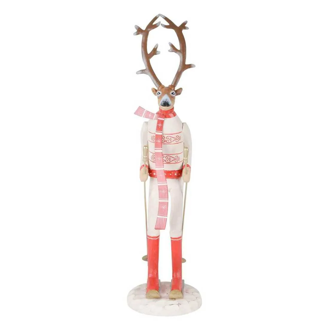 Skiing Reindeer Christmas Decoration Figure Ornament Festive