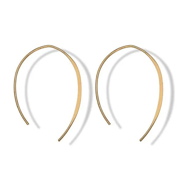 Sleek Open Hoop Earrings