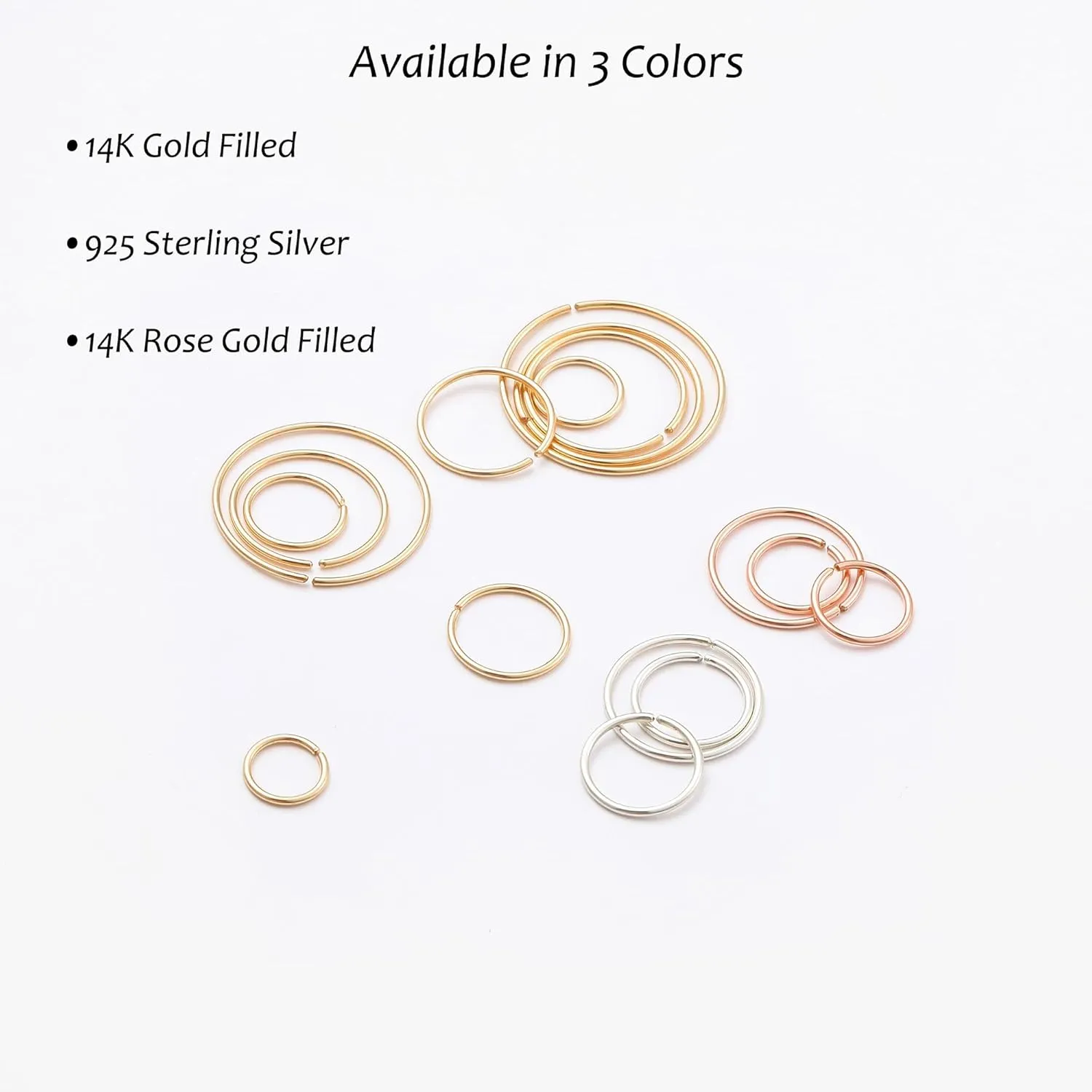 Small Cartilage Hoop Earrings for Women/Men, Thin Piercing Hoop Ring for Helix, Tragus, Conch, Nose (1 Pair 6mm,24g,925 Sterling Silver)