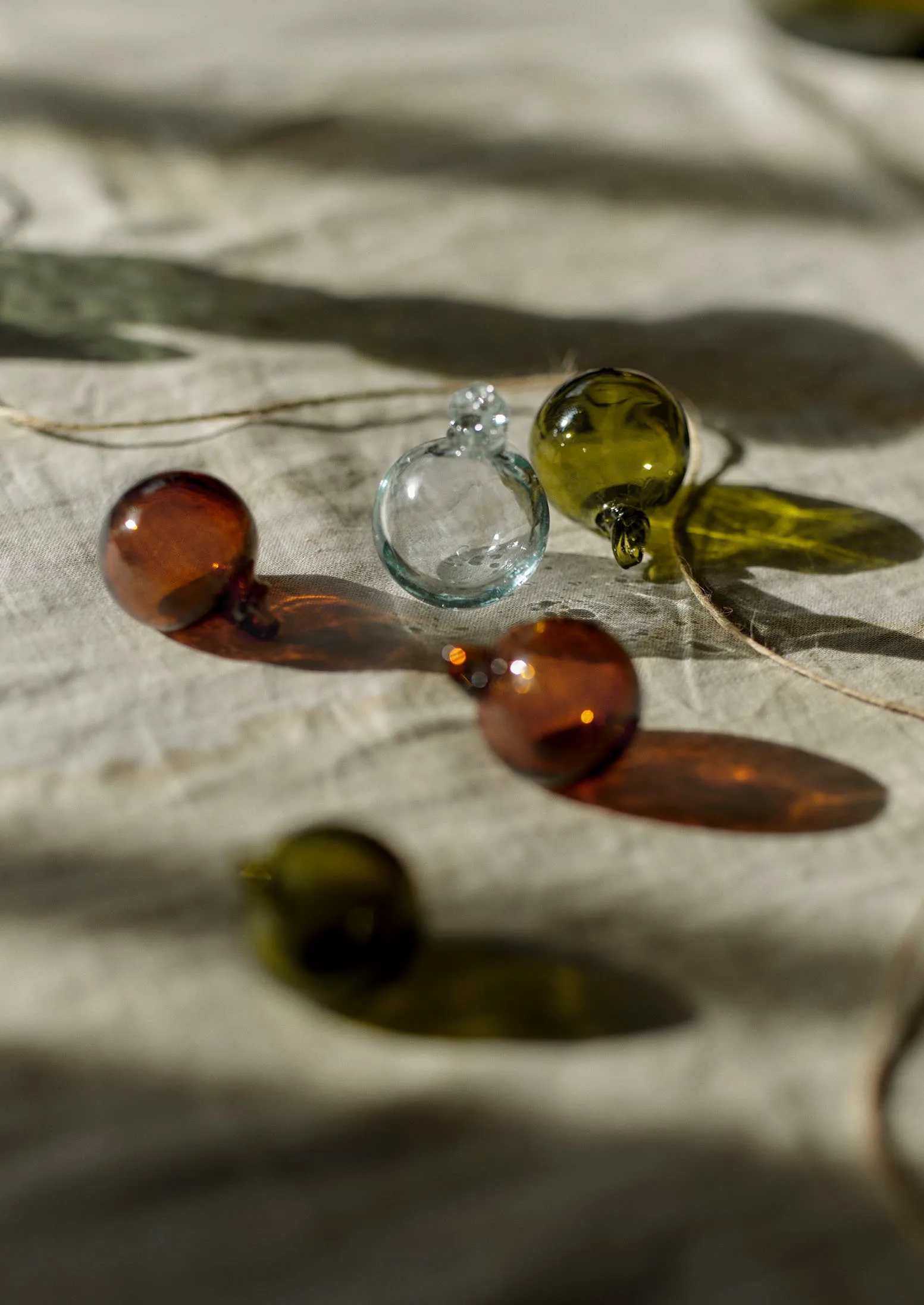 Small Hand Blown Glass Bauble Set | Multi