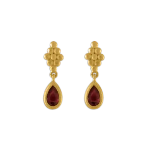 Small Ruby Nona Earrings