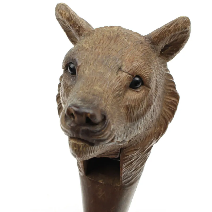 SOLD - Old Hand Carved Nutcrackers - Bear