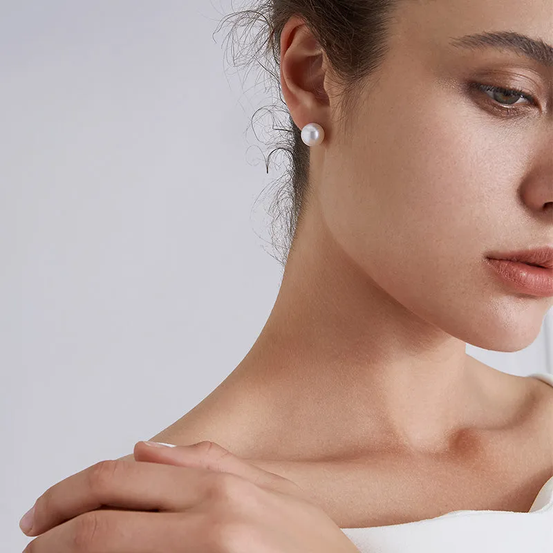 South Sea Pearl 18K Gold Simple Stud Earrings