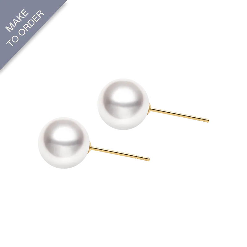 South Sea Pearl 18K Gold Simple Stud Earrings
