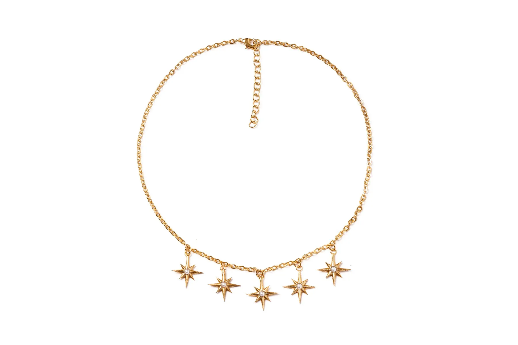 Sparkling Pearls Drop Earrings
