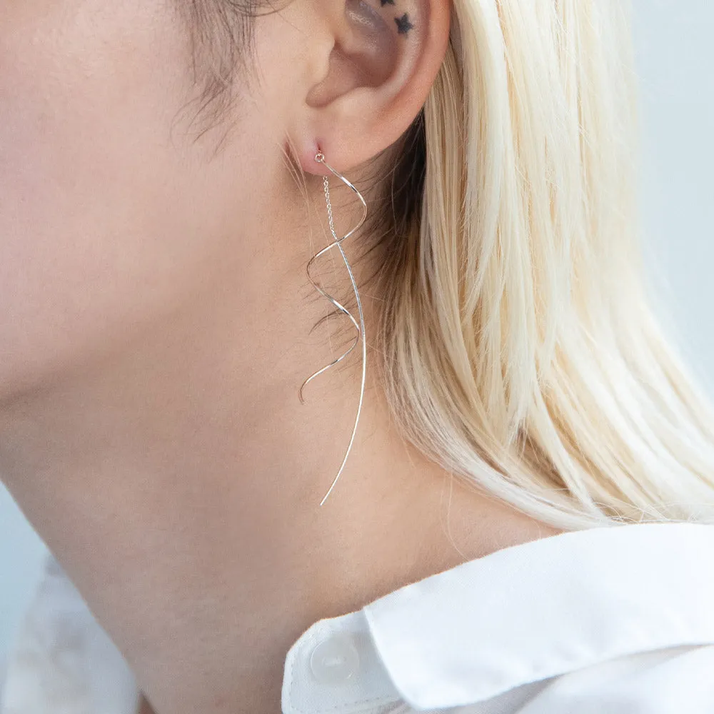 Spiral Threader Earrings and Stud Set