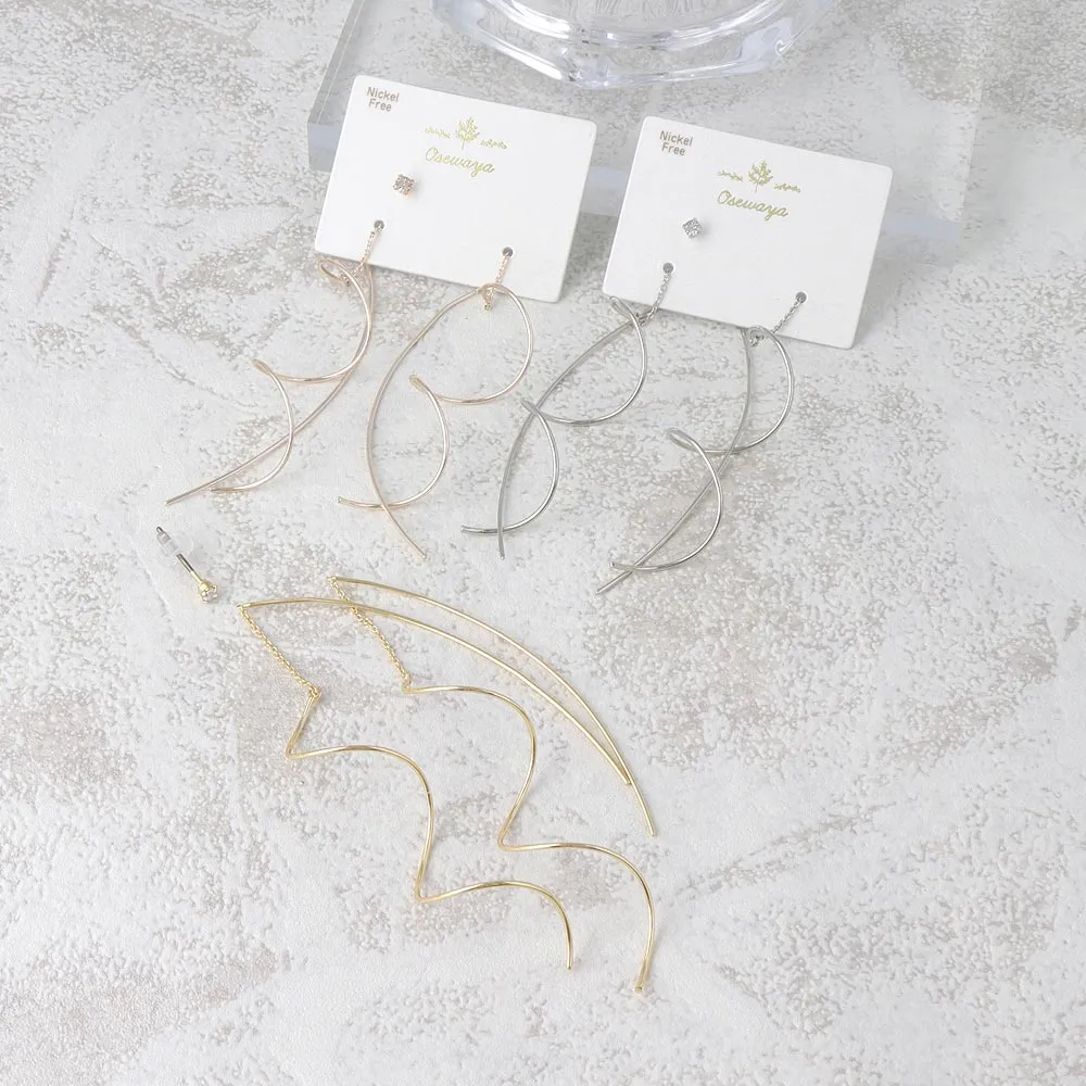 Spiral Threader Earrings and Stud Set