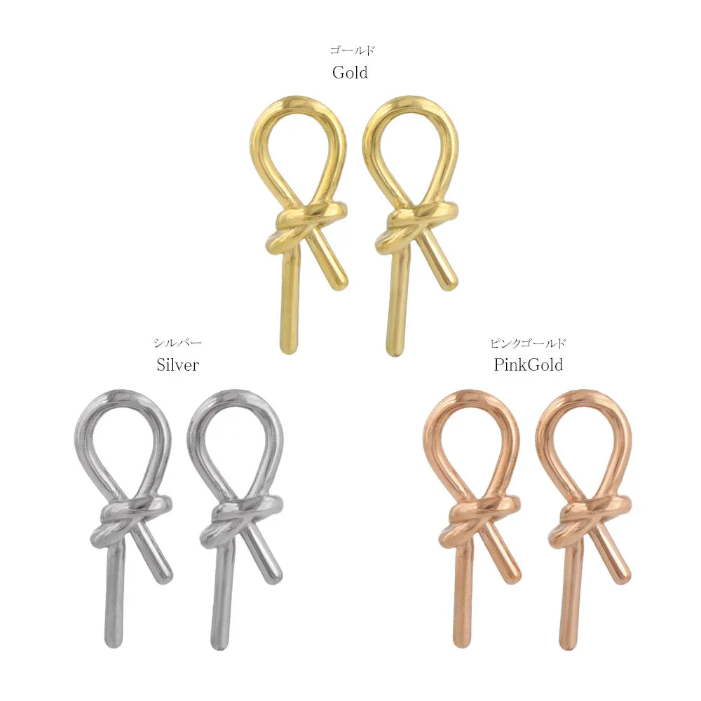 Stainless Steel Irregular Knot Earrings