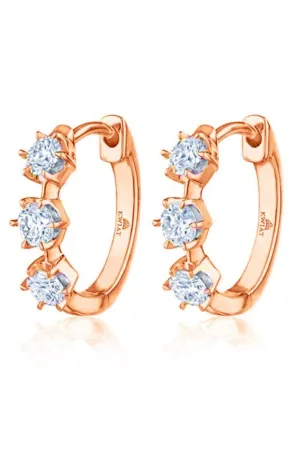 Starry Night Diamond Petite Hoop Earrings
