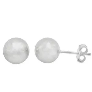 Sterling Silver Ball Studs