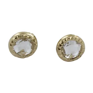 Sterling Silver Crystal Stud Earrings