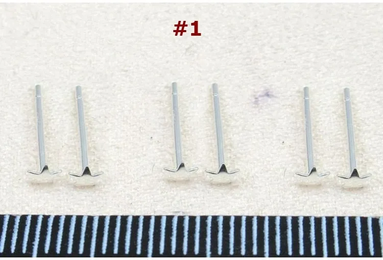Sterling Silver Earrings Sticks Posts Star Head Studs 3x3mm Earring Findings for Handmade Pure Fine Jewelry Making Wholesale Bulk