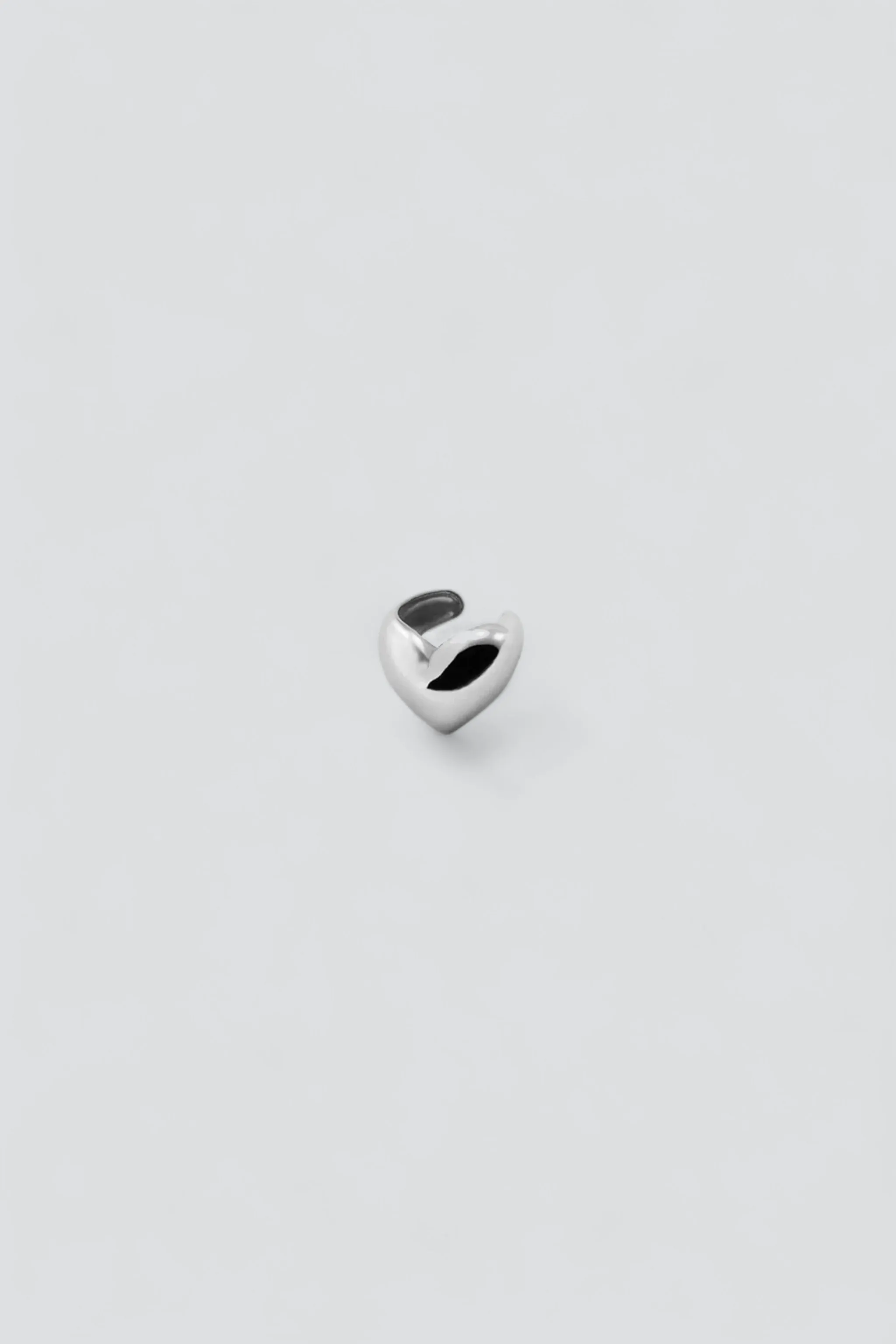 Sterling Silver Heart Ear Cuff